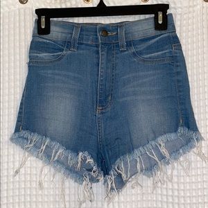 UO denim shorts